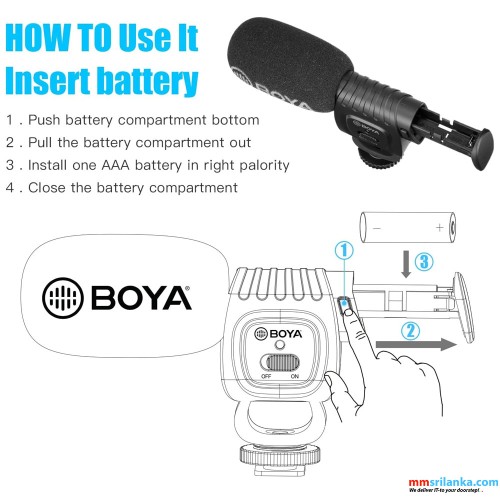 BOYA BY-BM3011 COMPACT SHOTGUN MICROPHONE (6M)